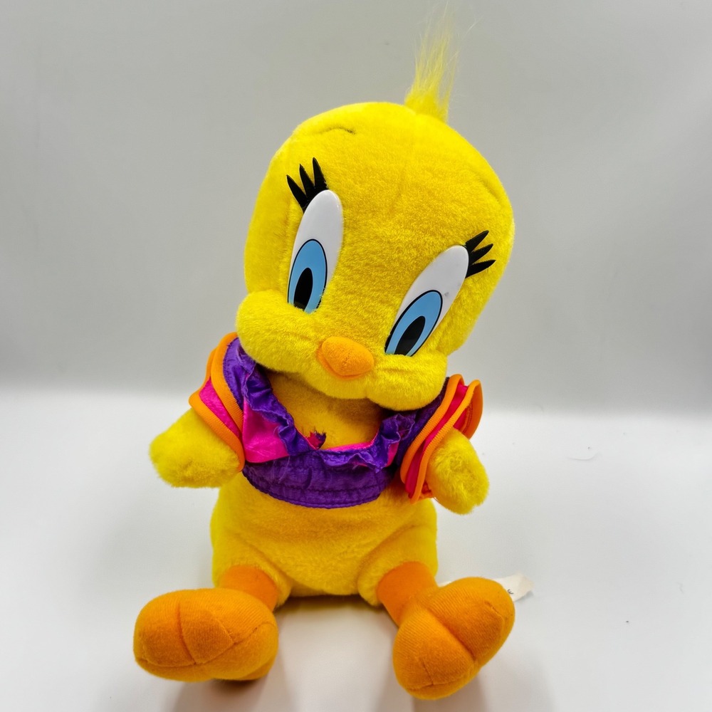 Play By Play Macarena Tweety Bird Plush Purple Pink Nonworking Music and Dance